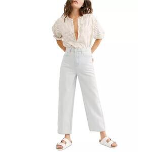 We The Free People Jeans Women's High Waist Frank Dad Light Blue Wash Size26